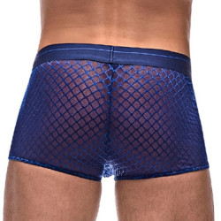 male power Boxer DIAMOND MESH Bleu